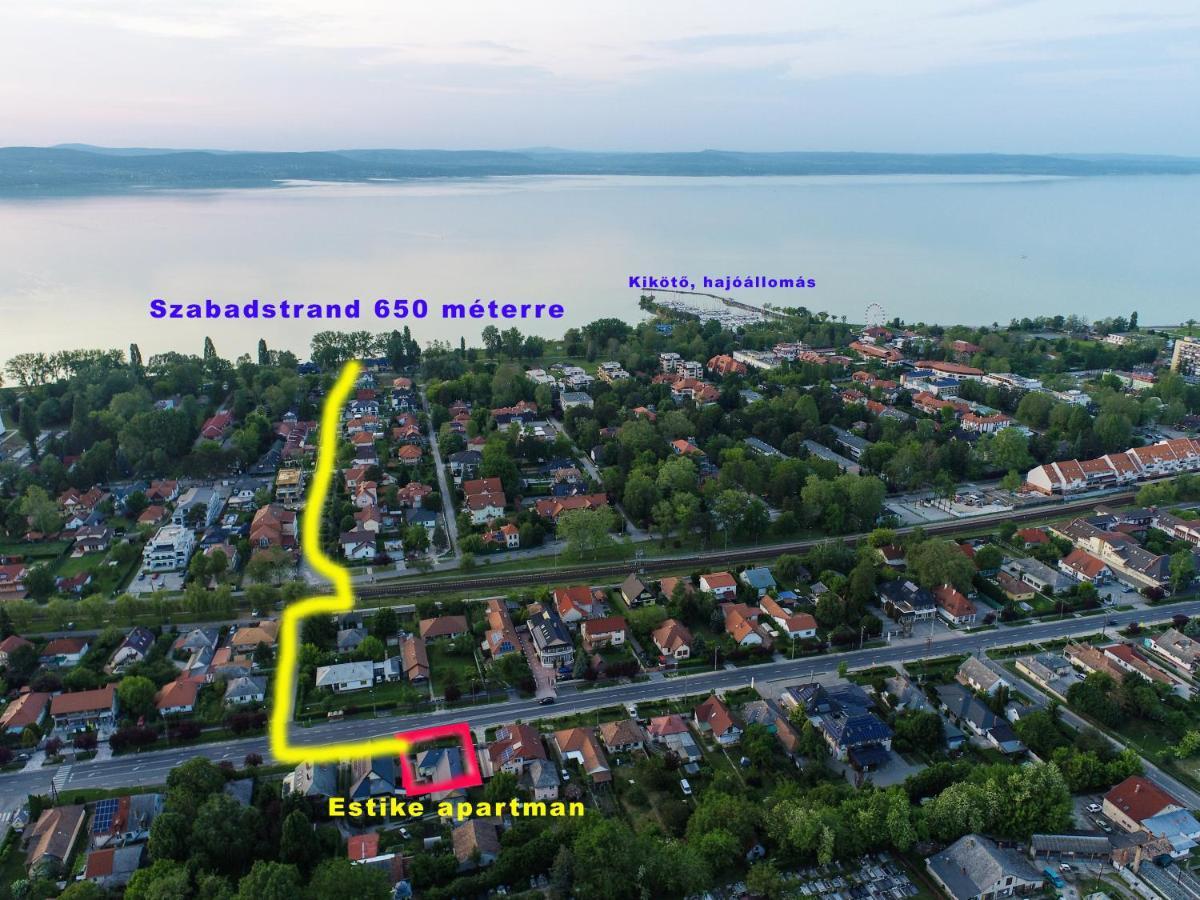 Estike Lejlighed Balatonlelle Eksteriør billede